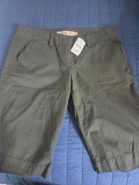 J. Crew Olive Green Bermuda Shorts